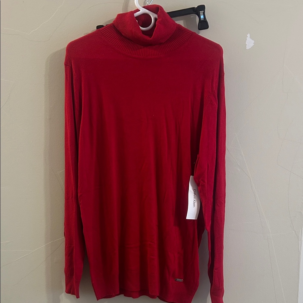 Calvin Klein Vibrant Red Knitwear